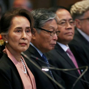 Myanmar’s Suu Kyi handed 5 year jail term for corruption.
