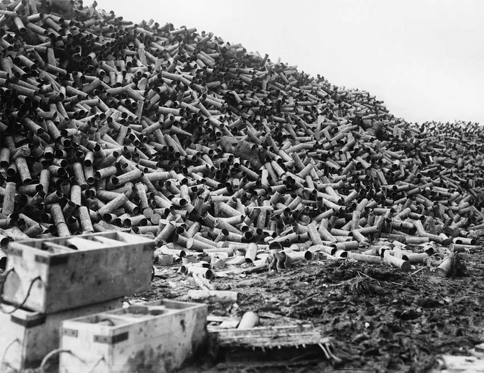 Over 1.5 million shells fired in the first week of the Battle of Somme during WW...