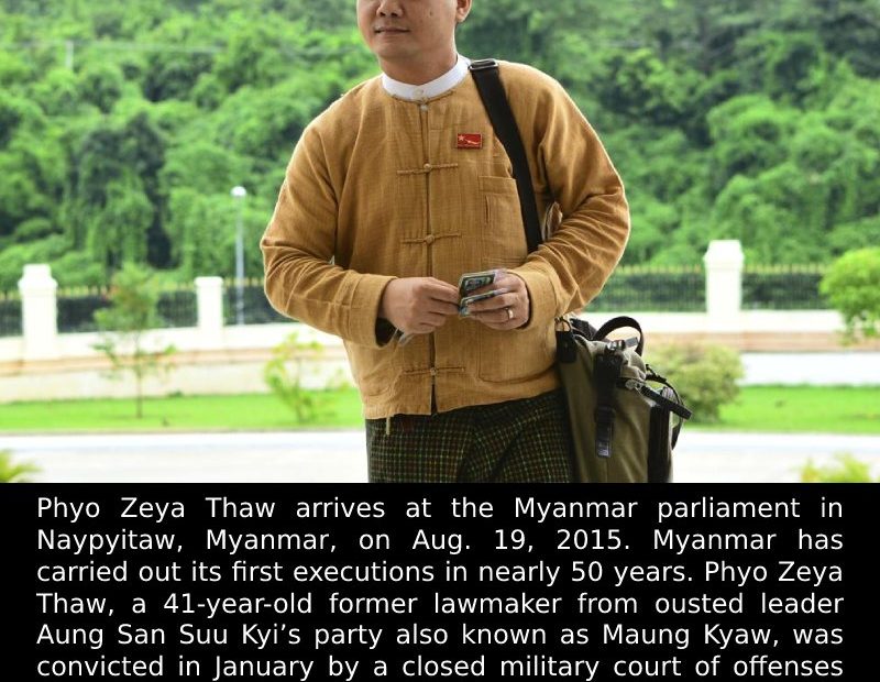 Myanmar executes NLD lawmaker, 3 other political opponents. Article link: #E...