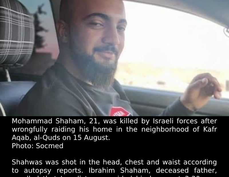 Autopsy for Palestinian shot dead by Israeli soldiers shows he was hit by three ...