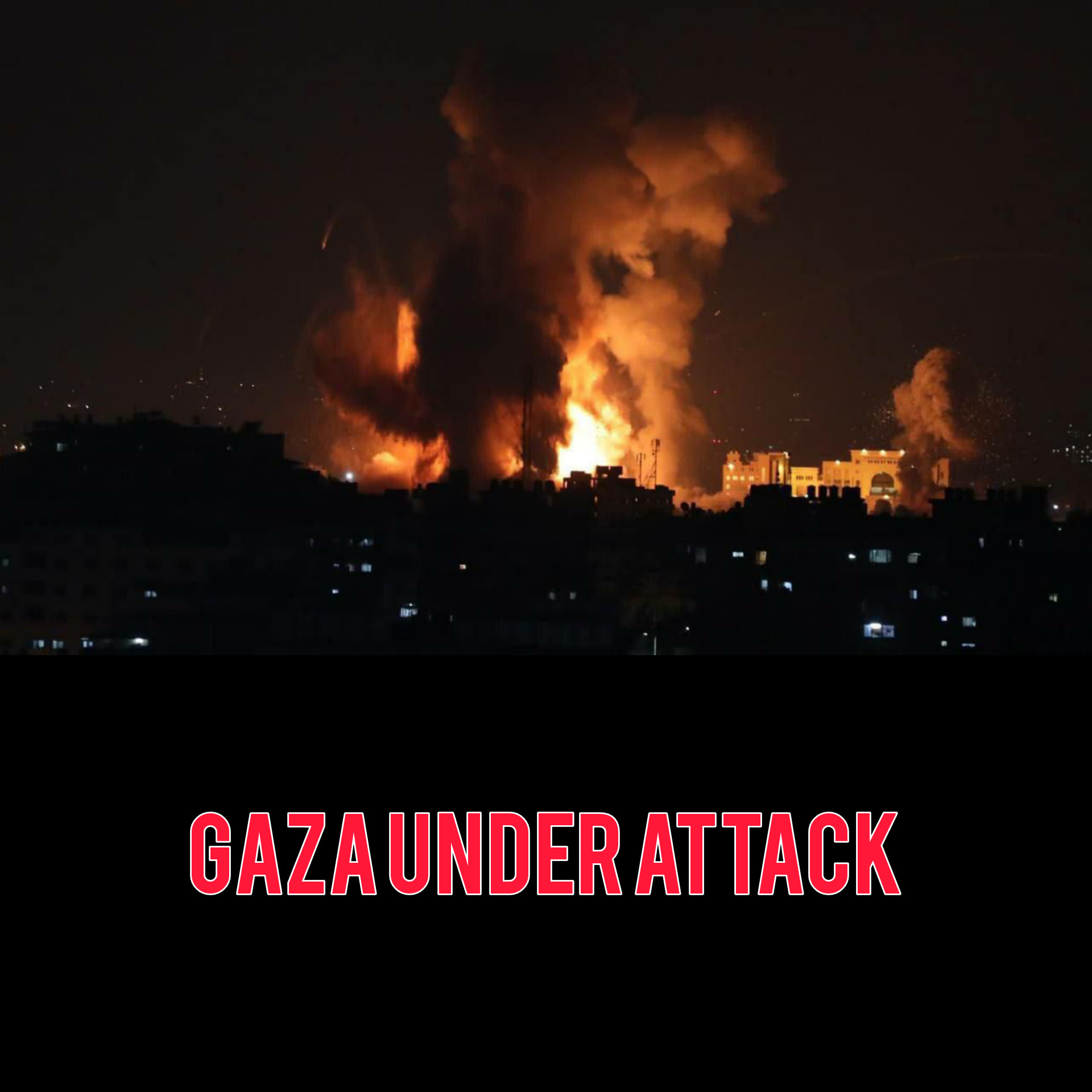 #GazaUnderAttack Israel on Friday launched a series of airstrikes and