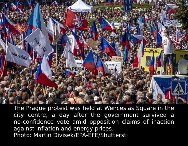 Around 70,000 People Protest Against Czech Government, NATO in Prague.
 READ: 
 ...