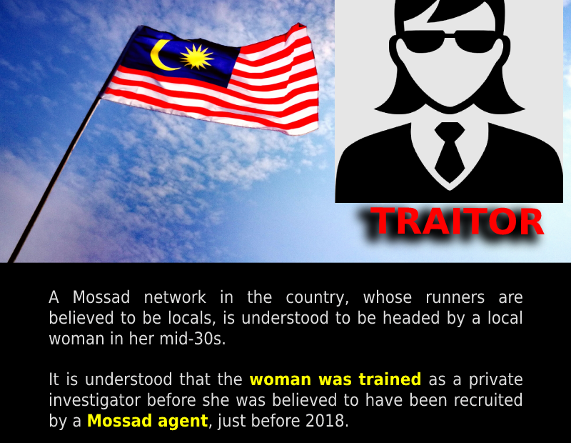 Malaysian woman ran Israeli spy ring.
 READ: 
 #FreePalestine #Malaysia #Soverei...