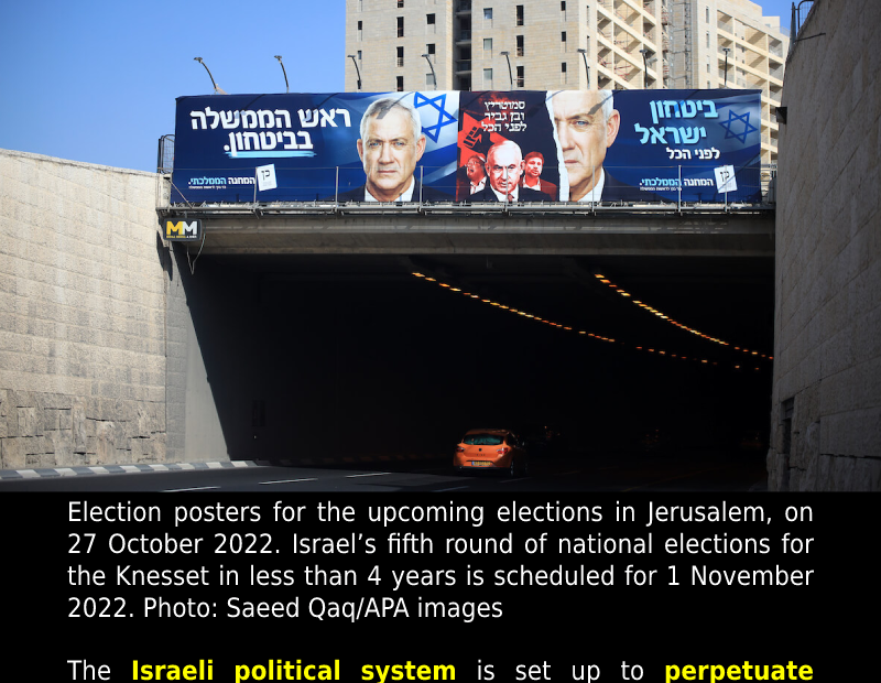 There’s no hope, and no future, in Israeli Apartheid politics.
 READ: 
 #Aparthe...