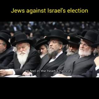 A group of anti-zionist Jews against Israeli elections. #FreePalestine