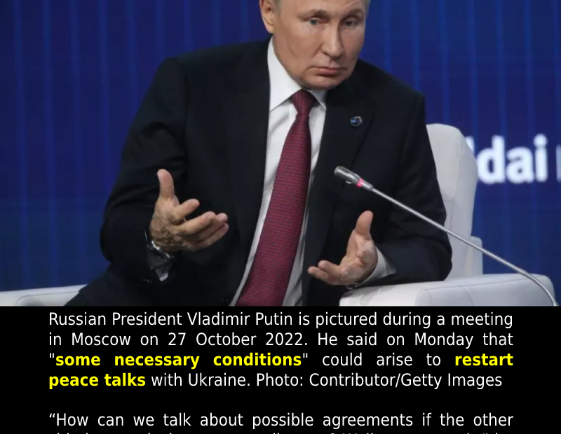 Putin Says ‘Necessary Conditions’ May Arise for Ukraine Negotiation.
 READ: 
 #C...