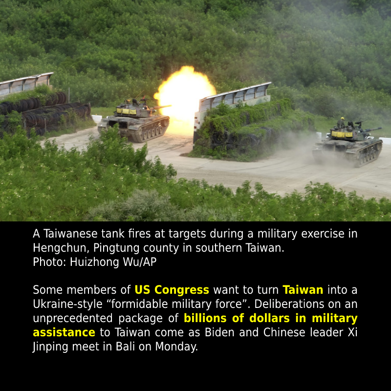 US lawmakers race to arm Taiwan – media. READ: #Congress