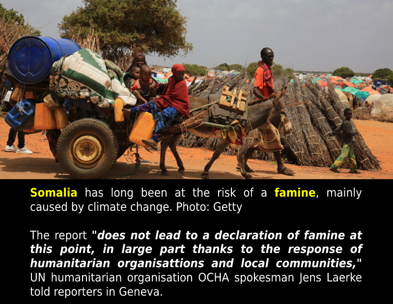 Humanitarian aid averting Somalia famine, for now: UN says.
 READ: 
 #Famine #Ho...