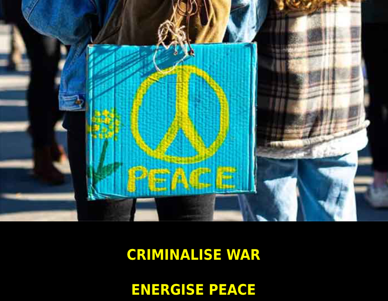 We need a world without wars and invasions.
 READ: 
 #CriminaliseWar #EnergisePe...